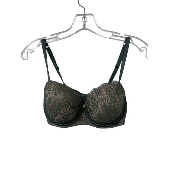 Victoria’s Secret Lined Demi Double Dream Angels Lace Bra Size 32DD - Picture 1 of 6